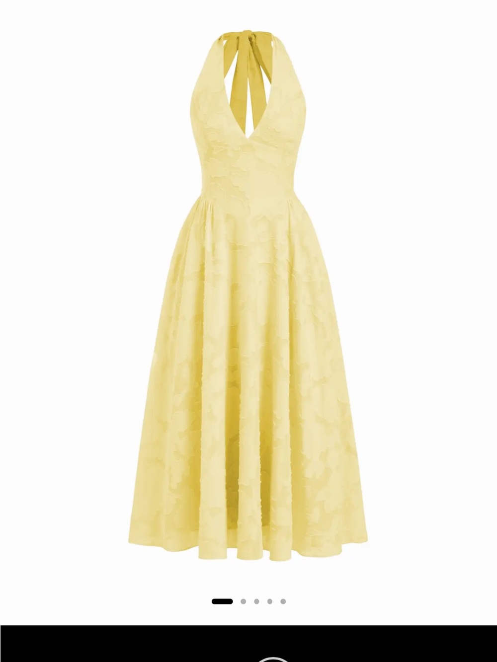 Cider Yellow Halter Maxi Dress